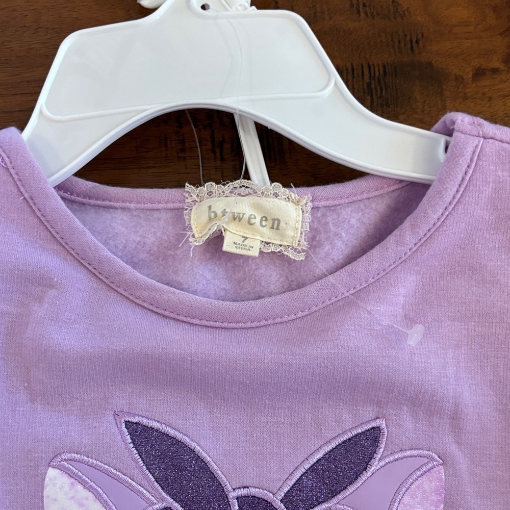 btween Purple Fox Sweatshirt and pants Set - Picture 2 of 5